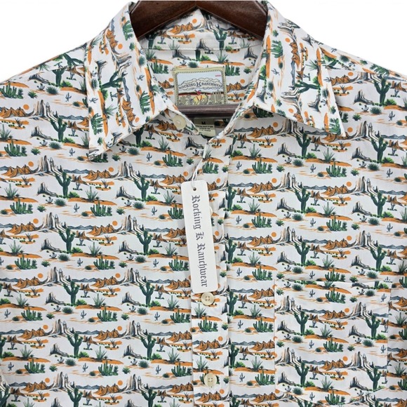 Kennington Ltd. Other - Rocking K Ranchwear Kennington M Desert Cactus Western Shirt Cotton Cowboy NWT